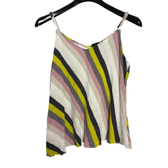 Torrid Semi Sheer Tank Top Size 2 (US 2X) Striped Multicolor Spaghetti Straps - Picture 1 of 8